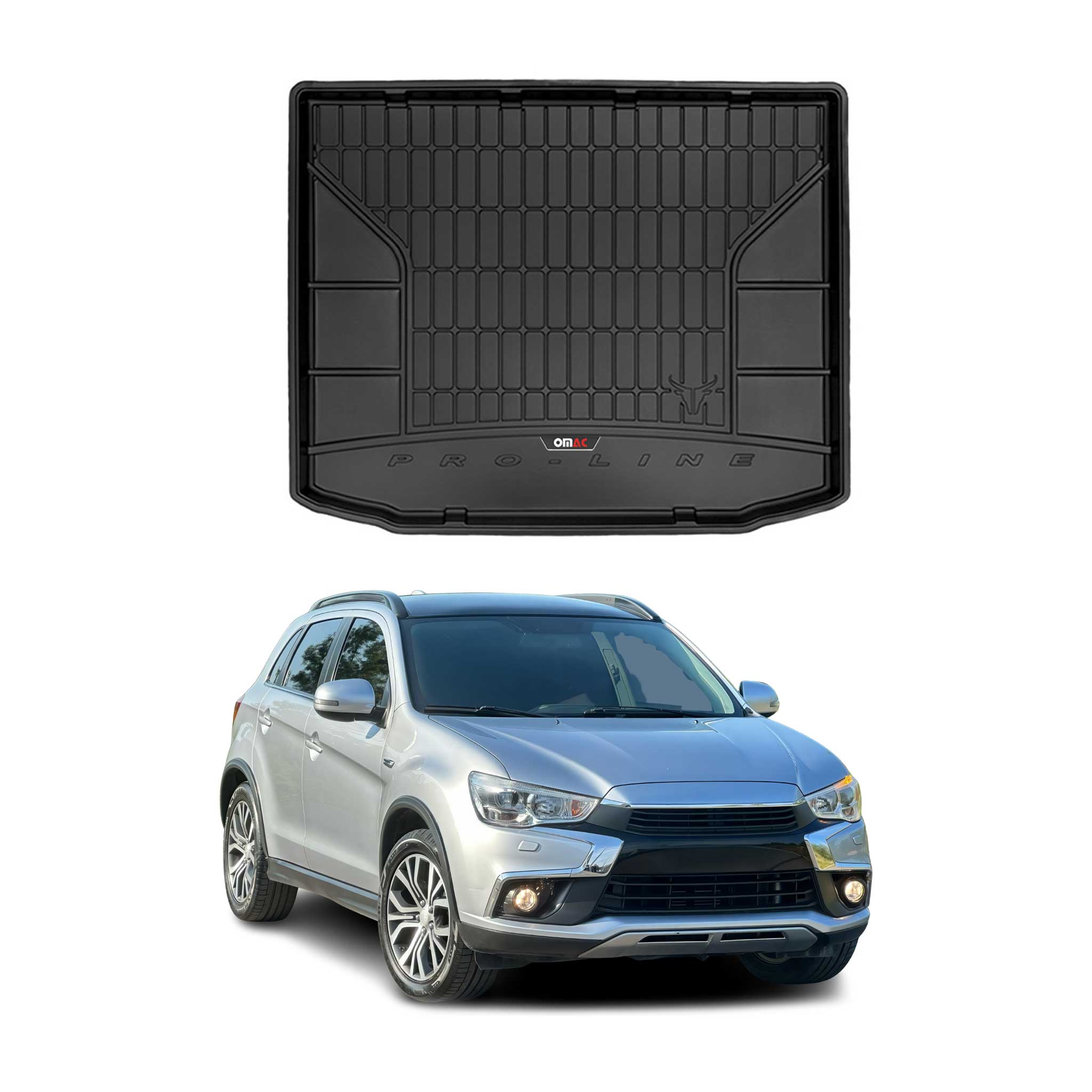 Tapis de Coffre pour Mitsubishi ASX 2010-2016 TPE Noir