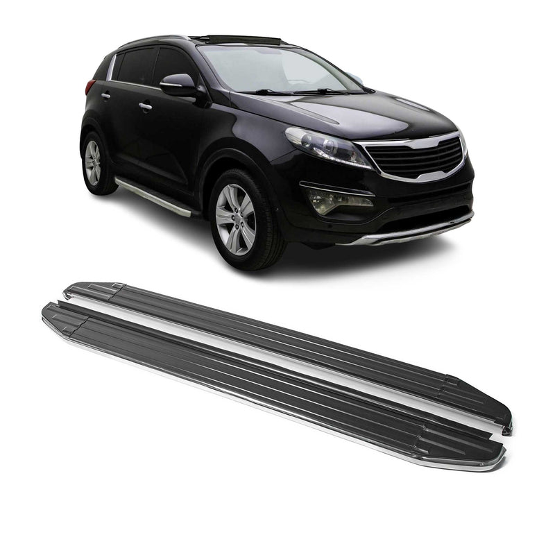 Marchepieds Latéraux pour Kia Sportage 2010-2015 ABE Alu