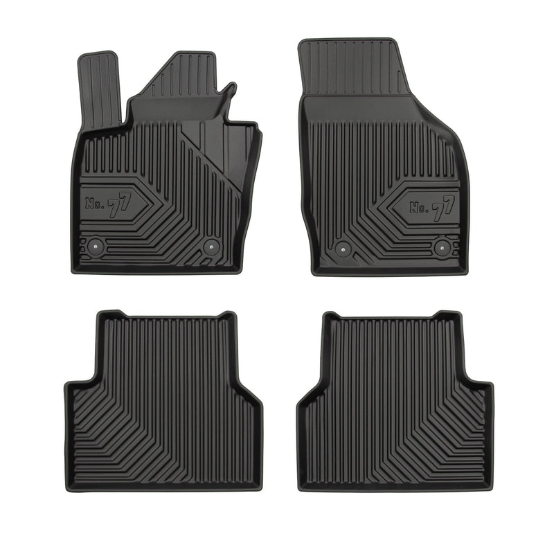 Tapis de Sol de Voiture pour Audi Q3 I 2011-2018 TPE Antidérapant Noir 4Pcs