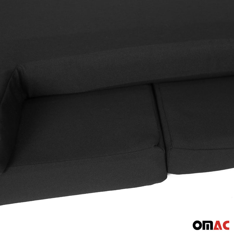 Matelas de Camping Pliable pour VW Transporter T5 2003-2015 en Polyster Noir