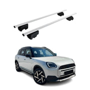 Barres de toit Transversales pour Mini Countryman U25 2024-2026 Acier Gris 2Pcs