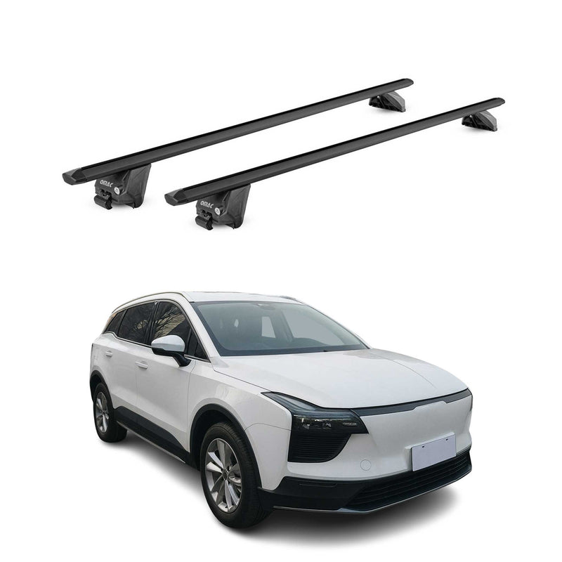 Barres de toit transversales pour Aiways U5 2022-2025 Alu Noir 2 pièces ABE