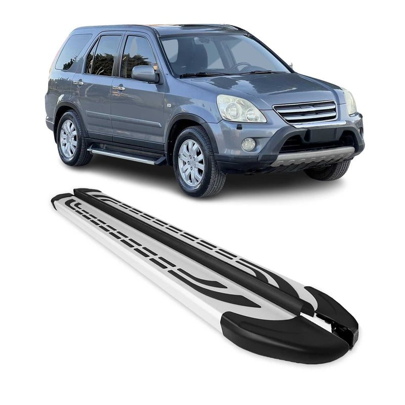 Marchepieds Latéraux pédale pour Honda CR-V 2002-2006 Aluminium Gris 2Pcs