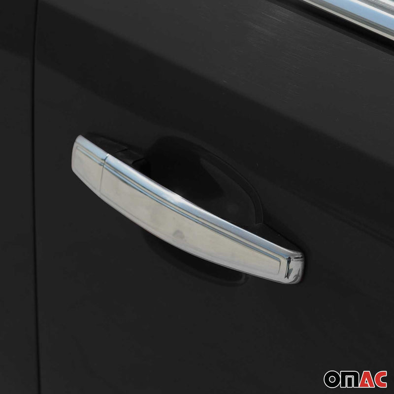 Couverture poignée de porte pour Opel Astra H 2004-2010 4 Portes Acier 8Pcs