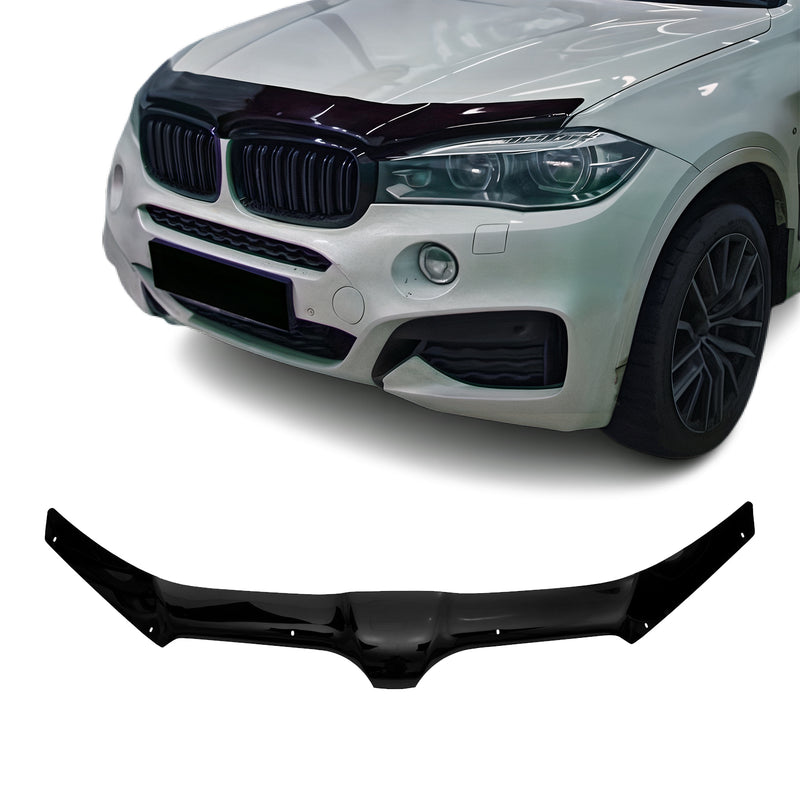 Deflecteurs d'air capot de voiture pour BMW X6 F16 2014-2019 Acrylique Noir