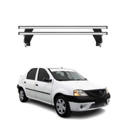 Menabo Barres de toit Transversales pour Dacia Logan 2004-2012 Gris ABE 2x