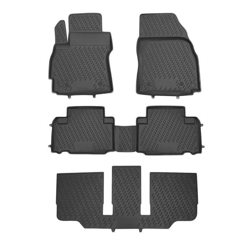 Tapis de sol pour Mazda 5 2010-2018 en caoutchouc TPE 3D Noir 5Pcs