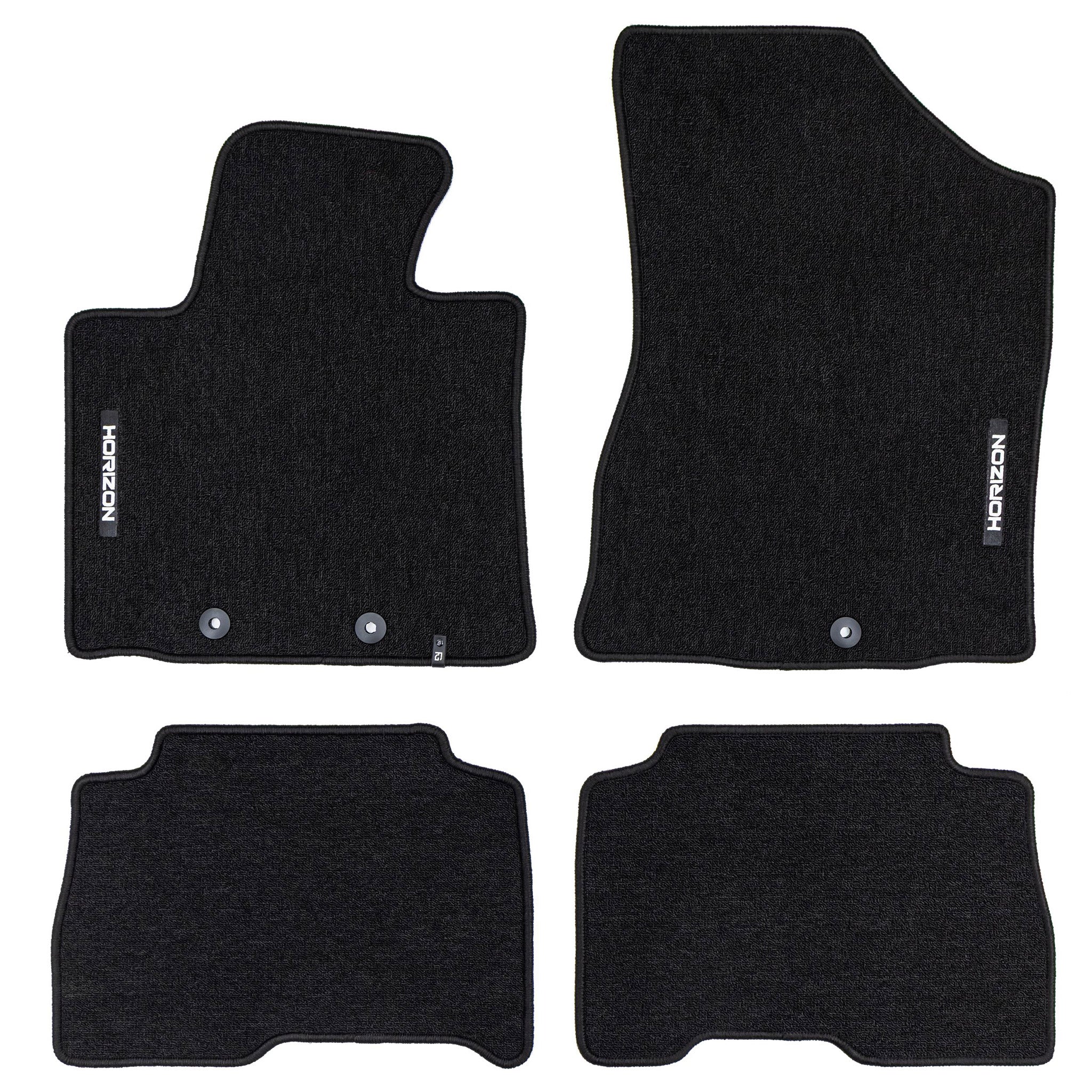 Tapis de Sol de Voiture pour Kia Sorento III 2014-2020 Velours Durable Noir 4Pcs