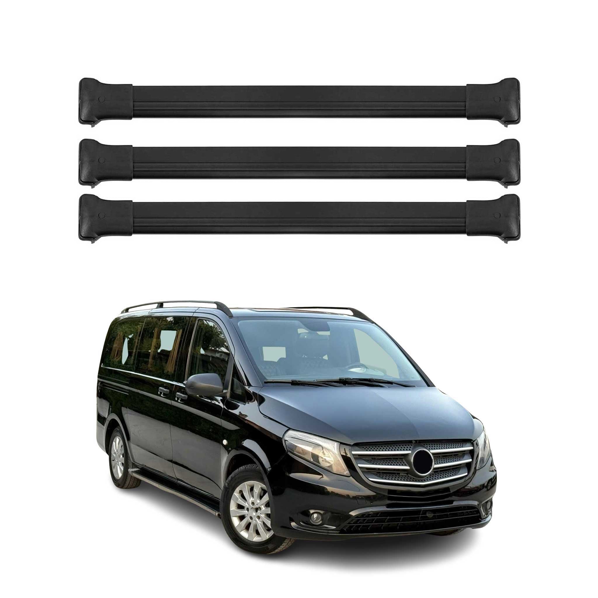 Barres de Toit Transversales pour Mercedes Viano Vito W638 W639 W447 2003-2026