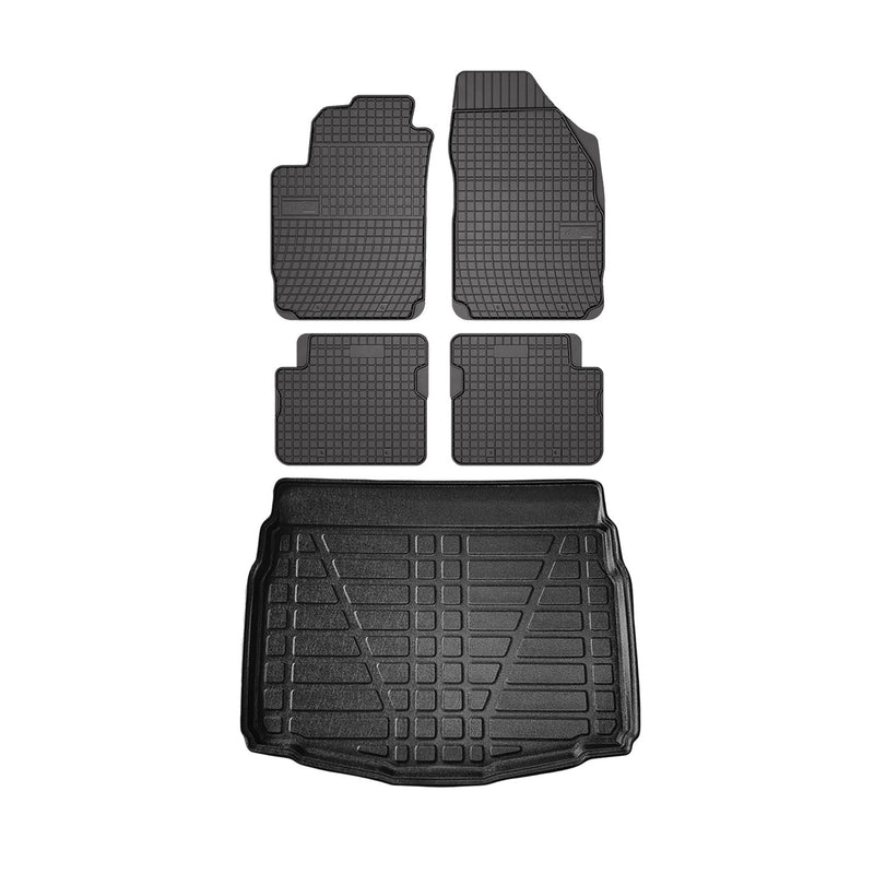 Kit Tapis de sol et coffre pour Alfa Romeo Giulietta 2010-2020 Noir TPE