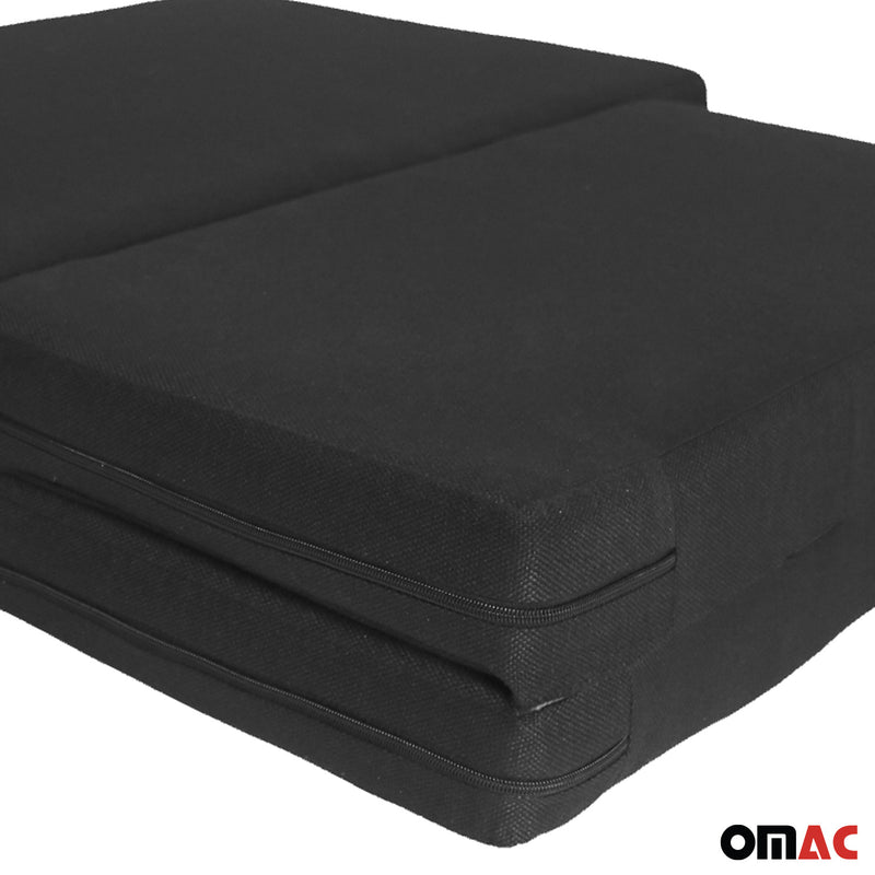 OMAC Matelas de Camping Pliable pour Fiat Ducato 2006-2024 Noir Polyester