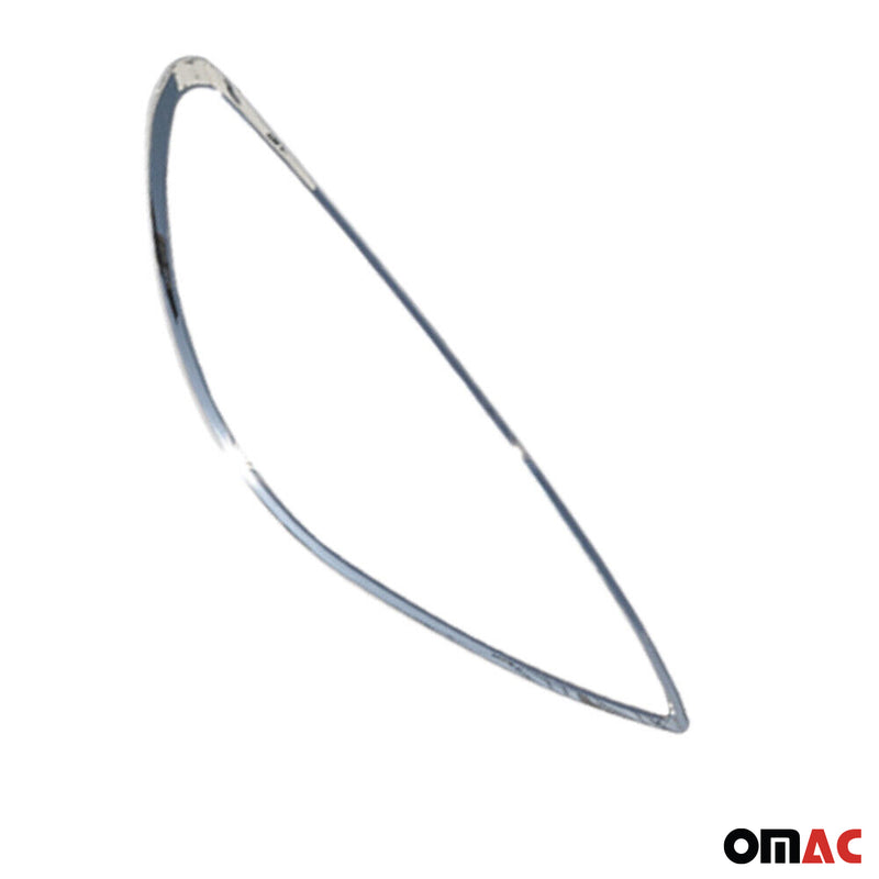 Cadres De Phare Avant pour Peugeot 206 1998-2010 ABS Chromé 2 Pcs