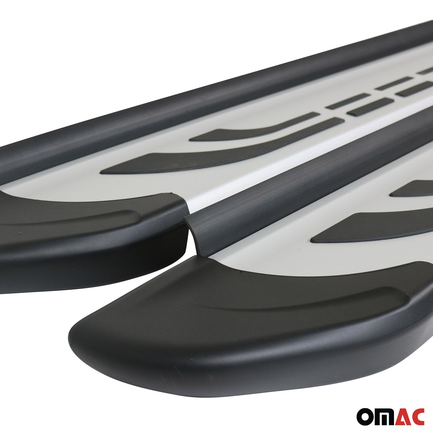 Marchepieds Latéraux pédale pour Fiat Grande Panda 2024-2026 Aluminium Gris 2Pcs