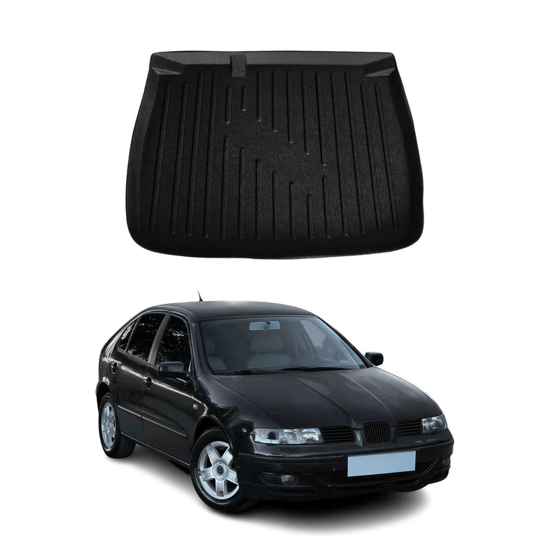 Tapis de Coffre pour Seat Leon 1999-2004 HB en TPE Noir