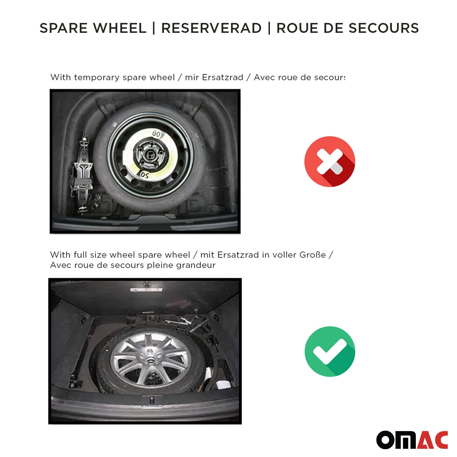 Tapis de coffre pour Volvo S40 I 1995-2004 avec roue de secours TPE Noir 1Pc