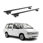Barres de toit transversales ABE pour Renault Espace I 1984-1991 Alu Noir 2x