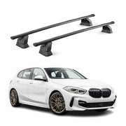 Barres de toit transversales acier pour BMW Serie 1 F40 2019-2024 TÜV Noir 2Pcs