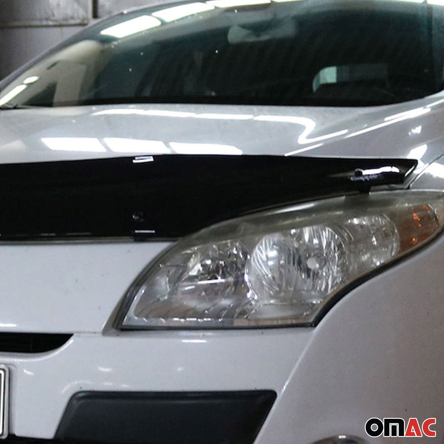 Deflecteurs d'air capot de voiture pour Renault Megane 2009-2012 Acrylique Noir