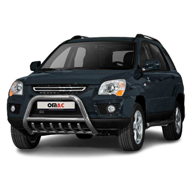 Pare-Buffle Avant Pour Kia Sportage 2008-2010 en Acier Inoxy Argent