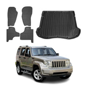 Kit Tapis de sol et coffre pour Jeep Cherokee 2007-2013 TPE Noir