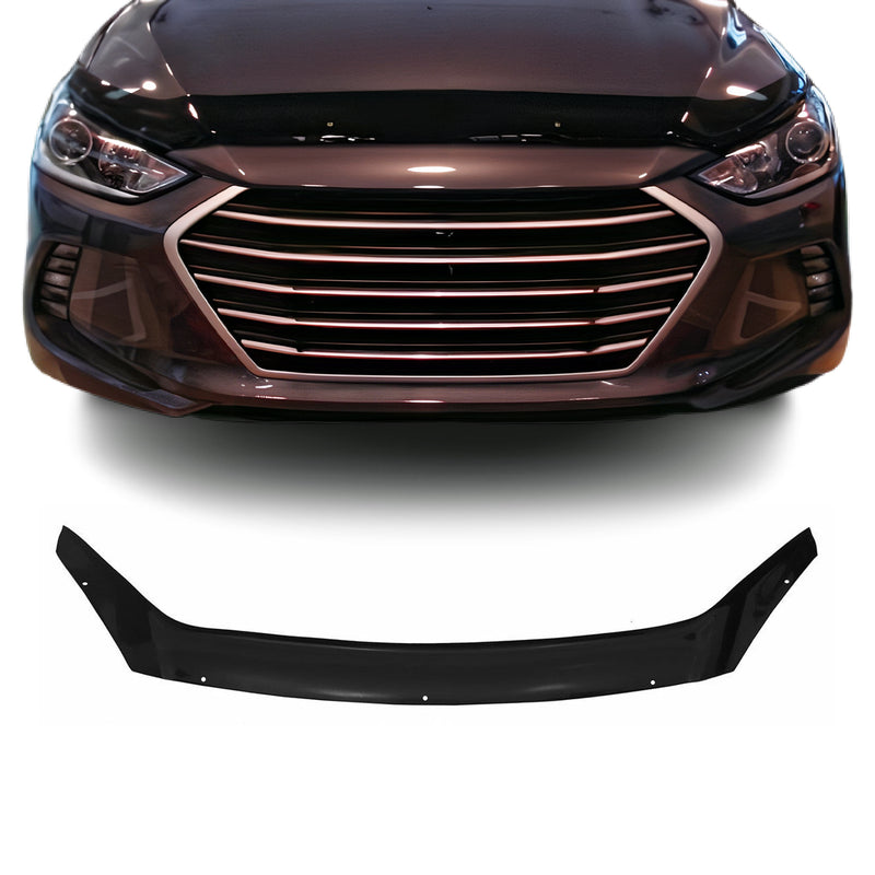 Deflecteurs d'air capot de voiture pour Hyundai Elantra 2015-2017 Acrylique Noir