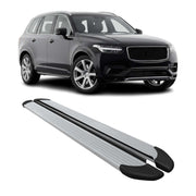 Marchepieds Latéraux pédale pour Volvo XC90 2015-2025 Aluminium Argent 2Pcs