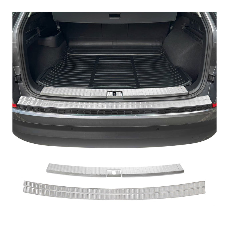 Kit Protection de Pare-Chocs arrière pour Skoda Kodiaq 2017-25 Brossé inox 3Pcs