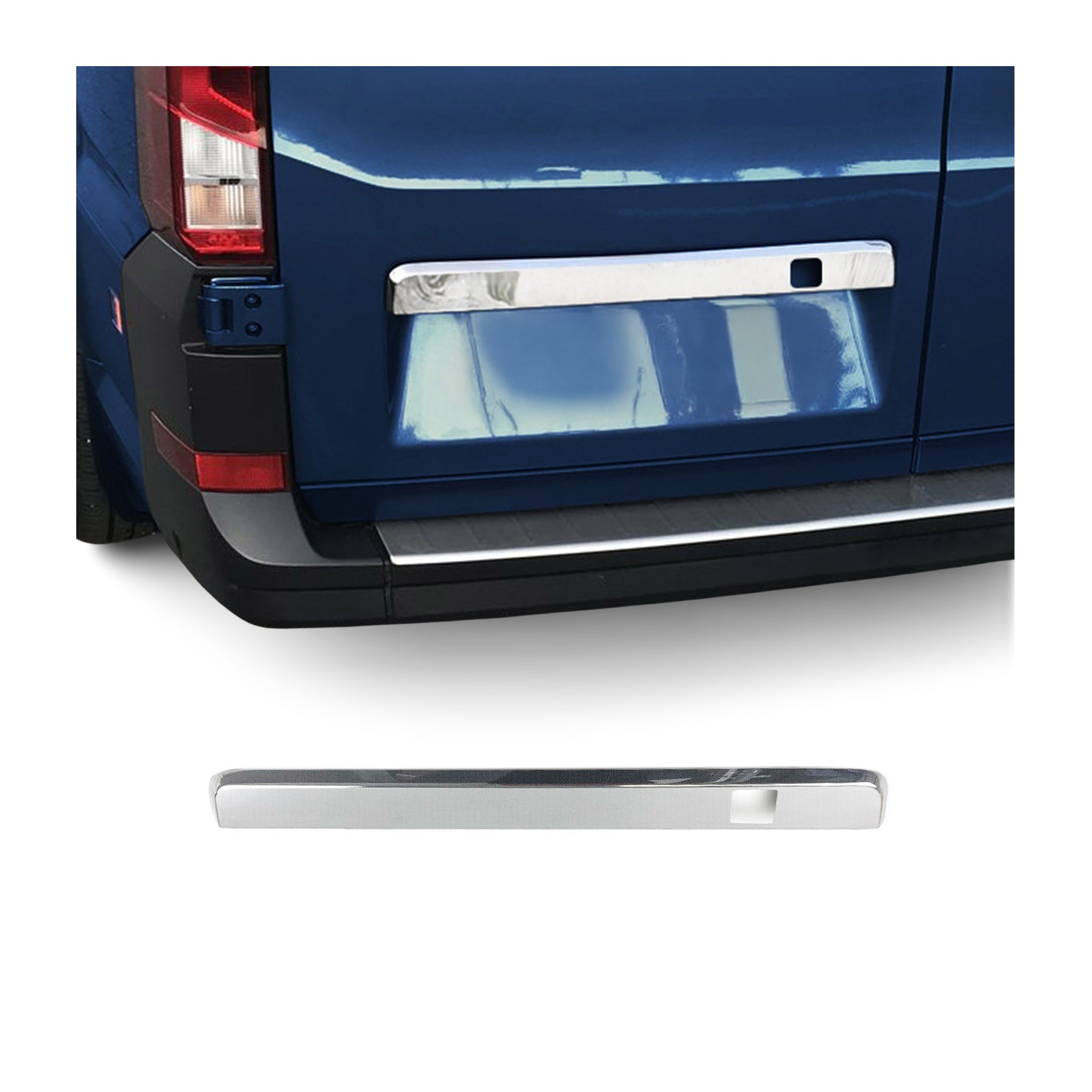 Garniture de Hayon Coffre pour VW Crafter 2017-2026 acier inoxydable