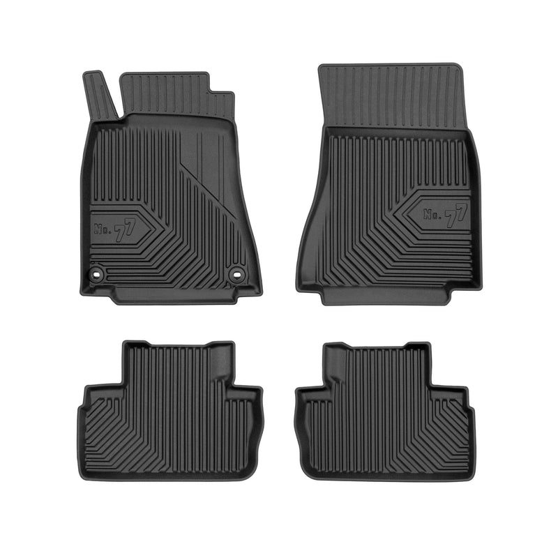 Tapis de Sol de Voiture pour Lexus IS II Berline 2005-2013 RWD TPE Noir 4Pcs