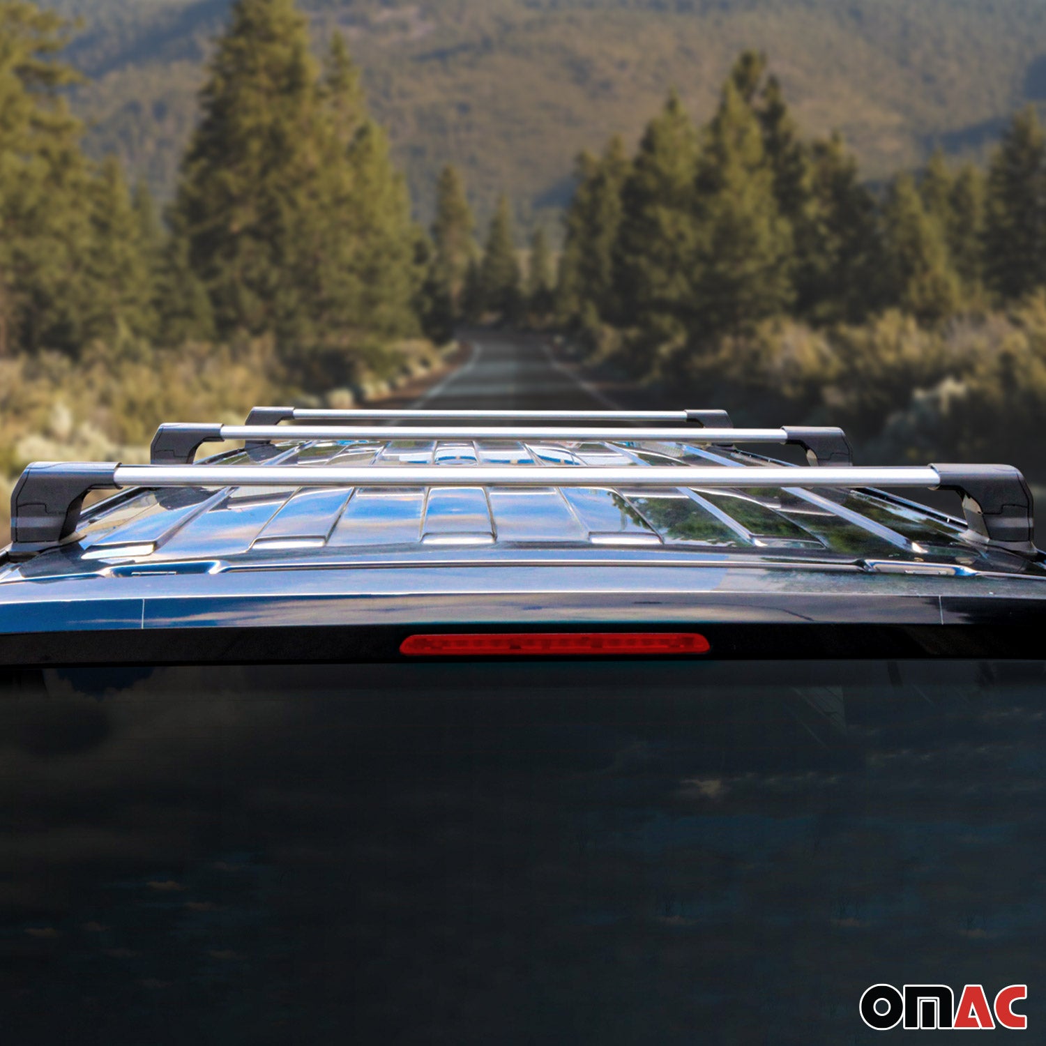 Barres De Toit Transversales pour Chevrolet City Express 2015-2023 Alu Gris 3Pcs