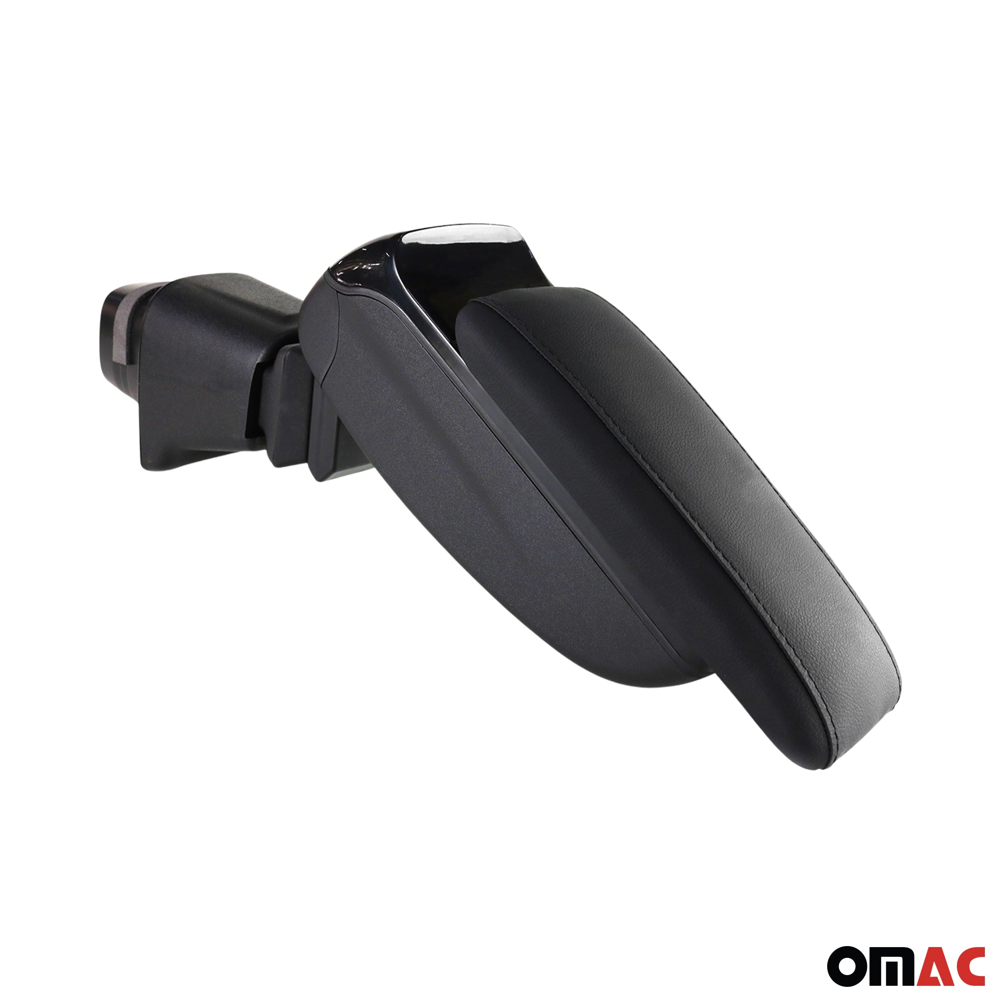 Accoudoir pour Fiat Fiorino 2008-2015 / Qubo 2008-2015 Vinyl Abs Noir Coulissant