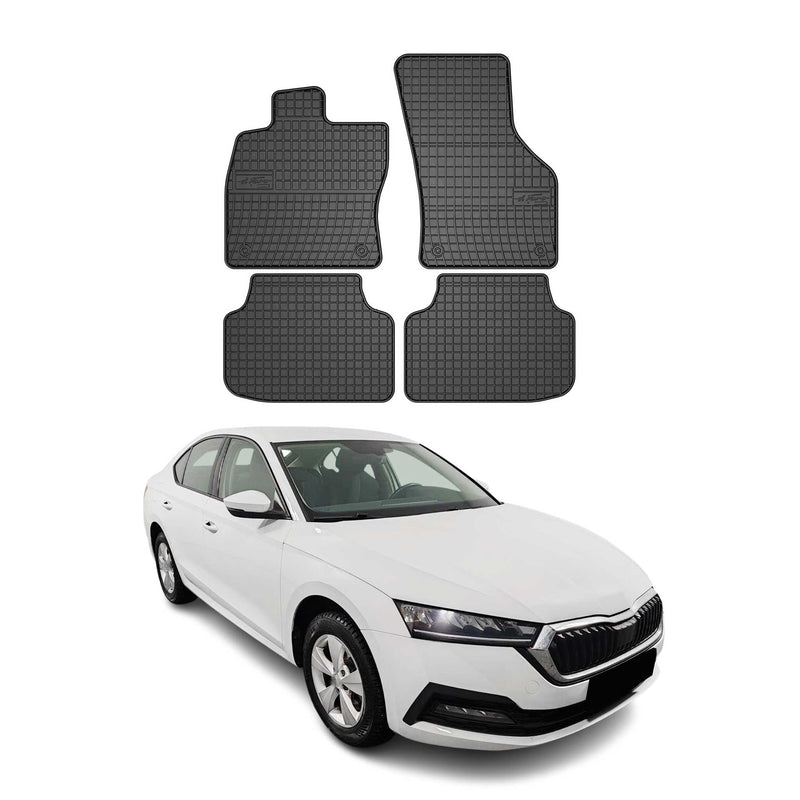 Tapis de Sol pour Skoda Octavia 2019-2025 OMAC Noir Caoutchouc