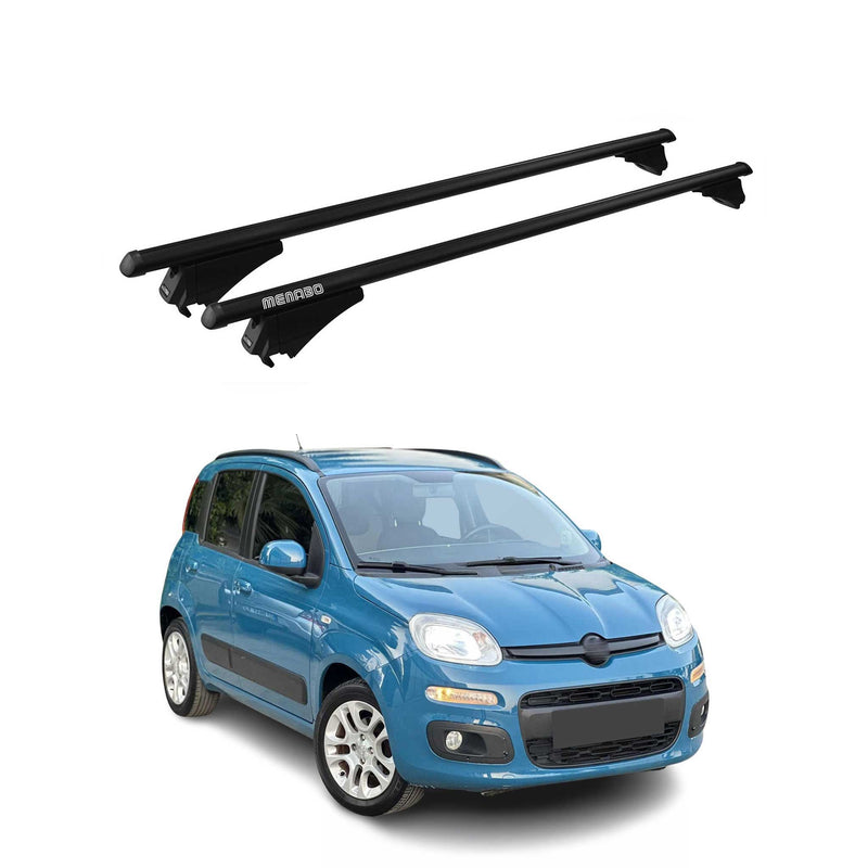 Tiger Barres de toit transversales pour Fiat Panda City Cross 2017-2024 Noir