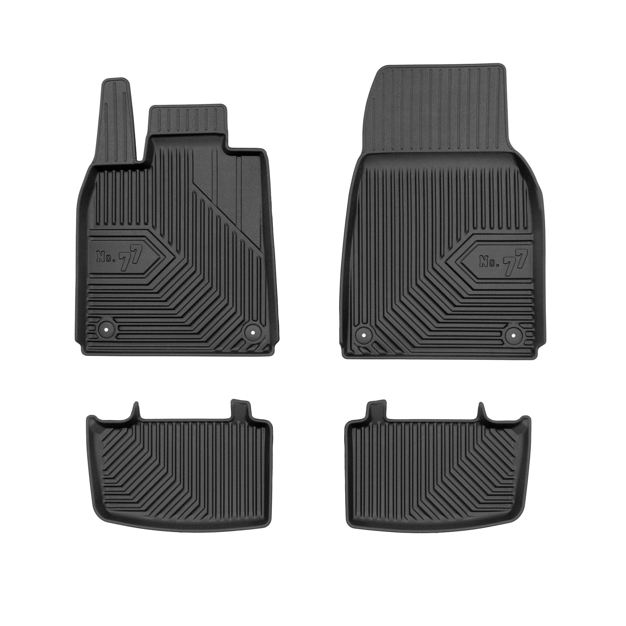 Tapis de Sol de Voiture pour Porsche Taycan 2019-2026 TPE Imperméable Noir 4Pcs