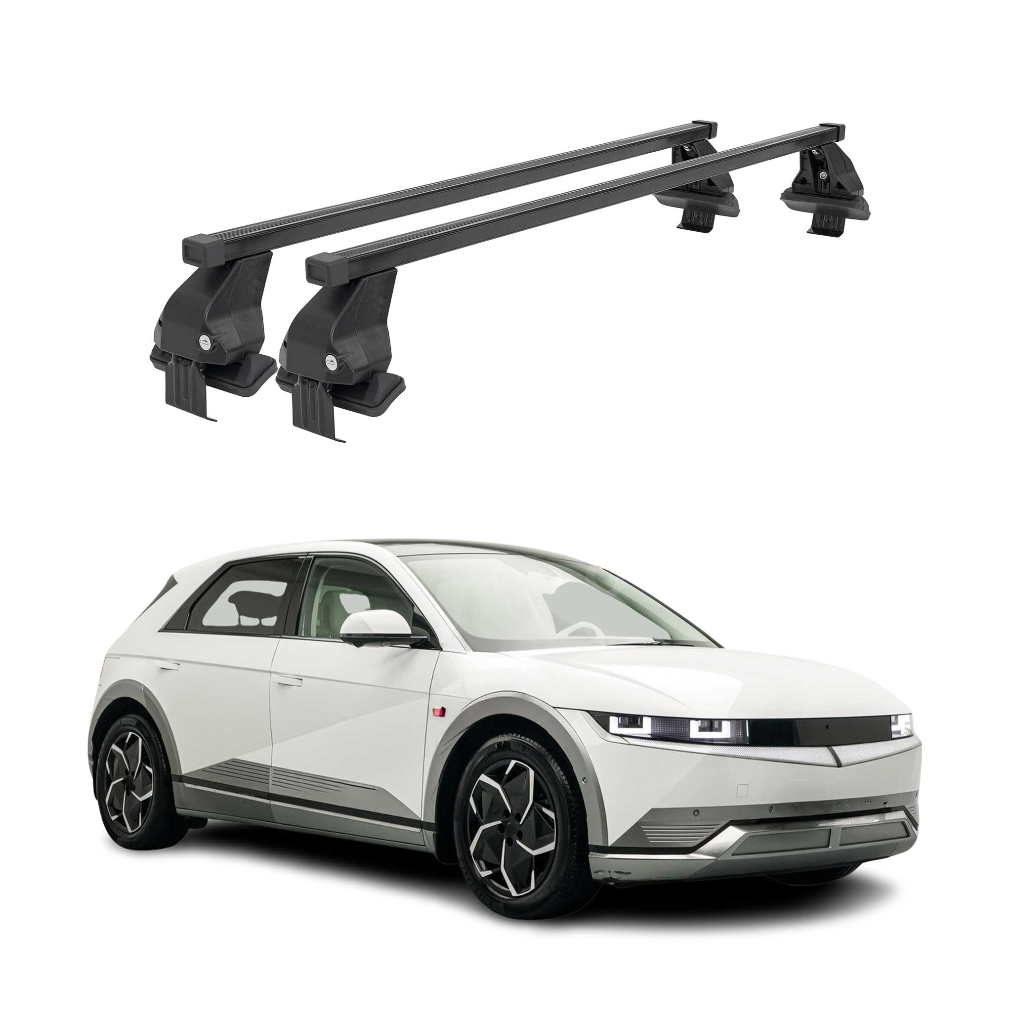 Barres Transversales Menabo pour Hyundai Ioniq 5 2021-2026 Noir