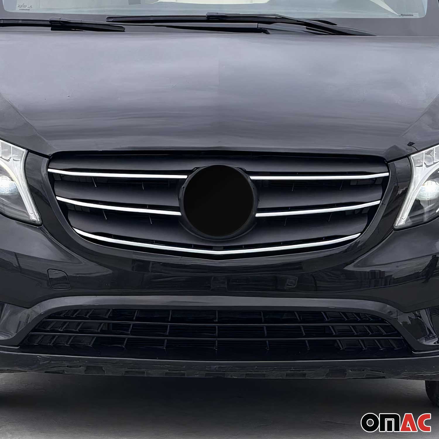 Moulure de Grille de Calandre pour Mercedes Vito W447 2020-2026 FL Chromé 5Pcs
