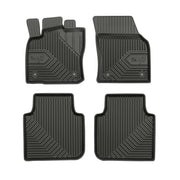Tapis de Sol de Voiture pour Skoda Kodiaq I 2016-2024 TPE Imperméable Noir 4Pcs
