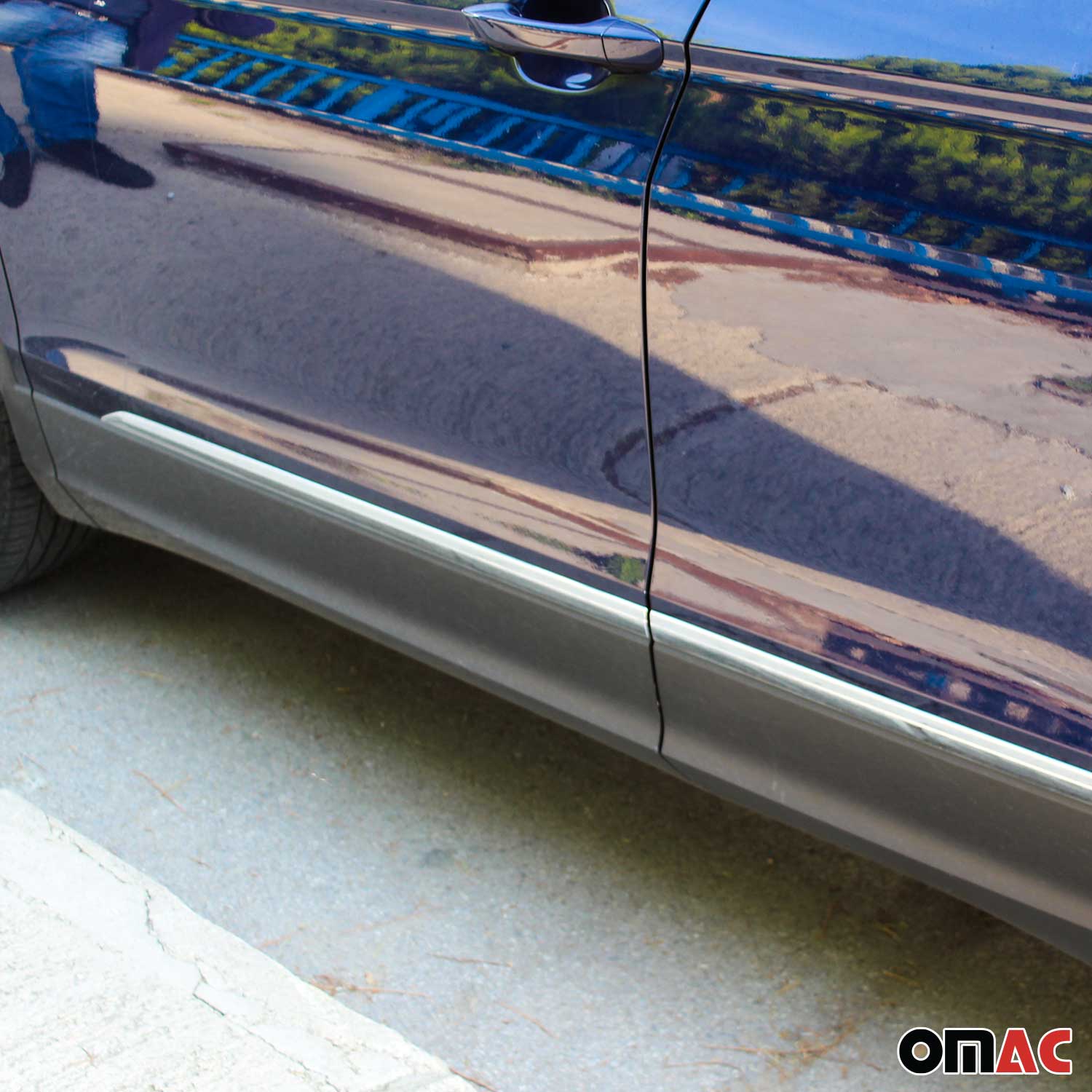 Garniture Baguette de porte latérale pour VW Tiguan mk2 2016-2020 Pre-FL chromé