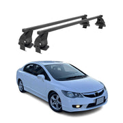 Barres Transversales Menabo pour Honda Civic VIII 2006-2011 Noir