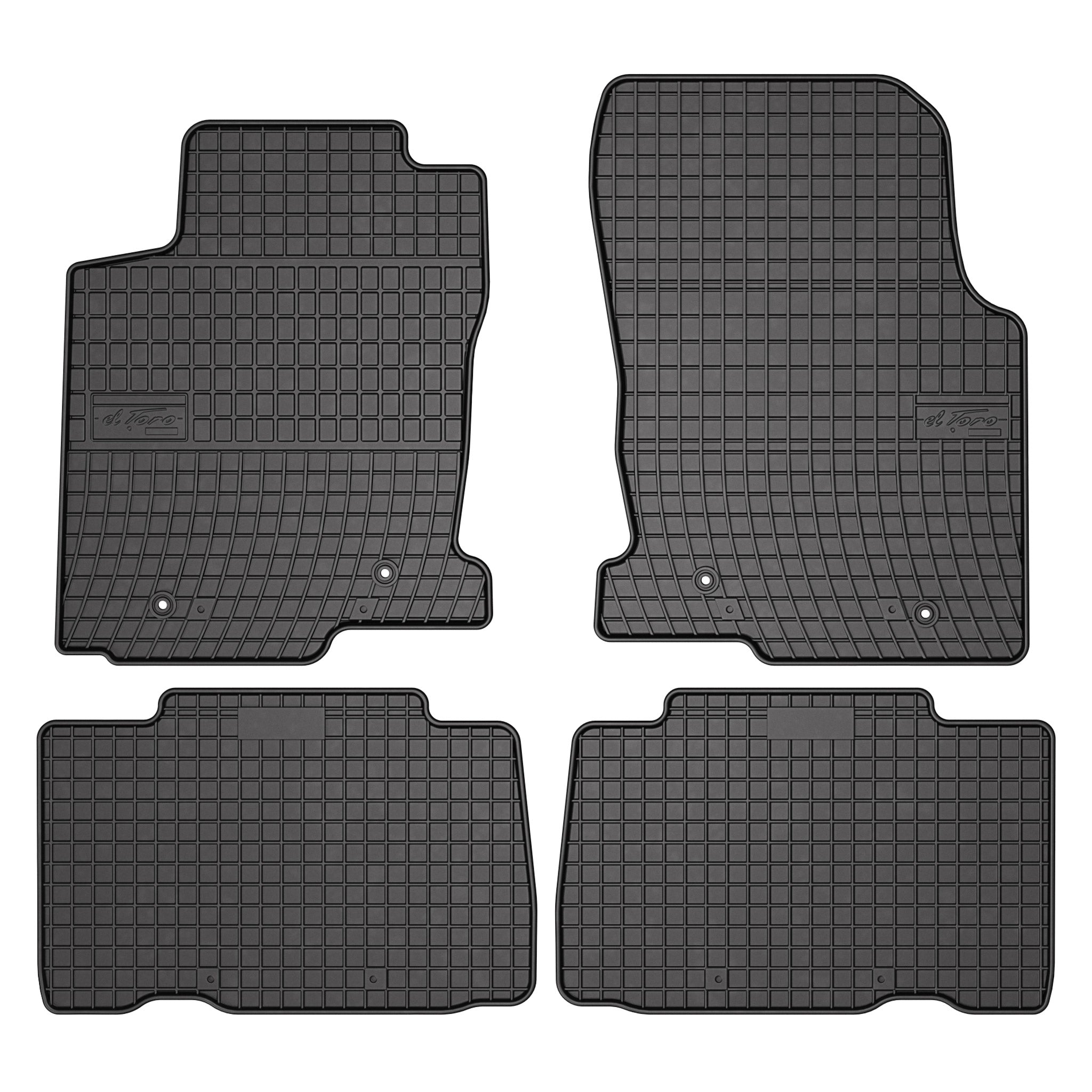OMAC Tapis de Sol pour Lexus NX 2014-2021 Caoutchouc Noir 4x
