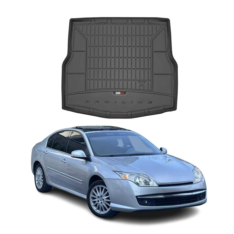 Tapis de Coffre pour Renault Laguna 2007-2015 Noir TPE