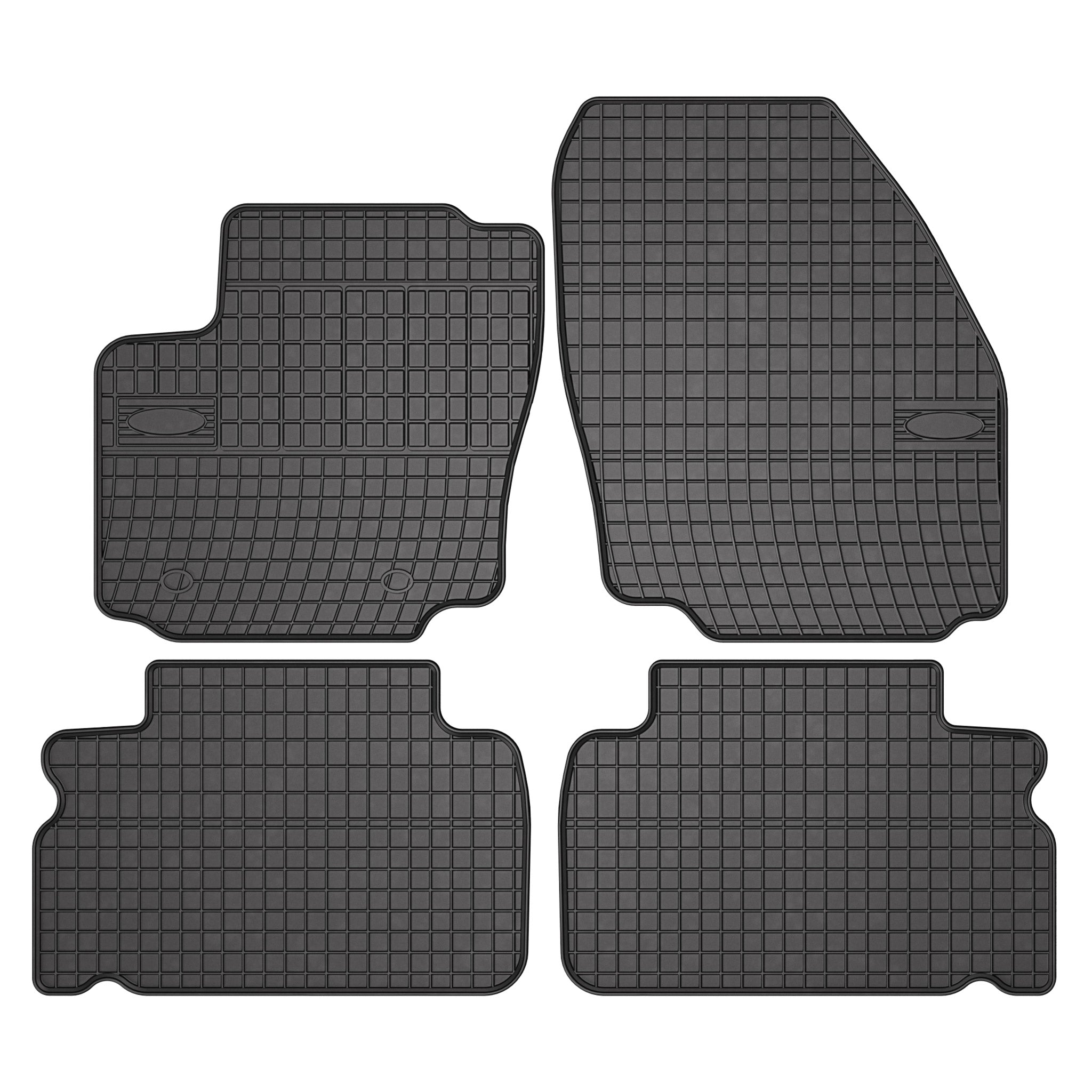 OMAC Tapis de Sol pour Ford S-Max 2006-2015 Caoutchouc Noir