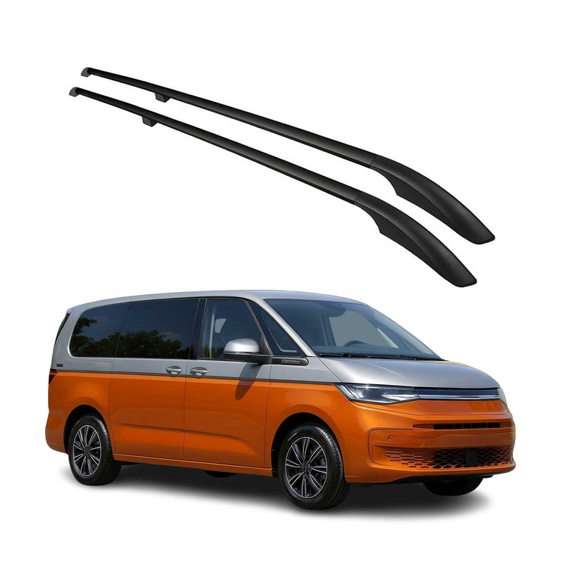 Barres de toit longitudinales pour VW Multivan T7 2022-2025 Alu Noir