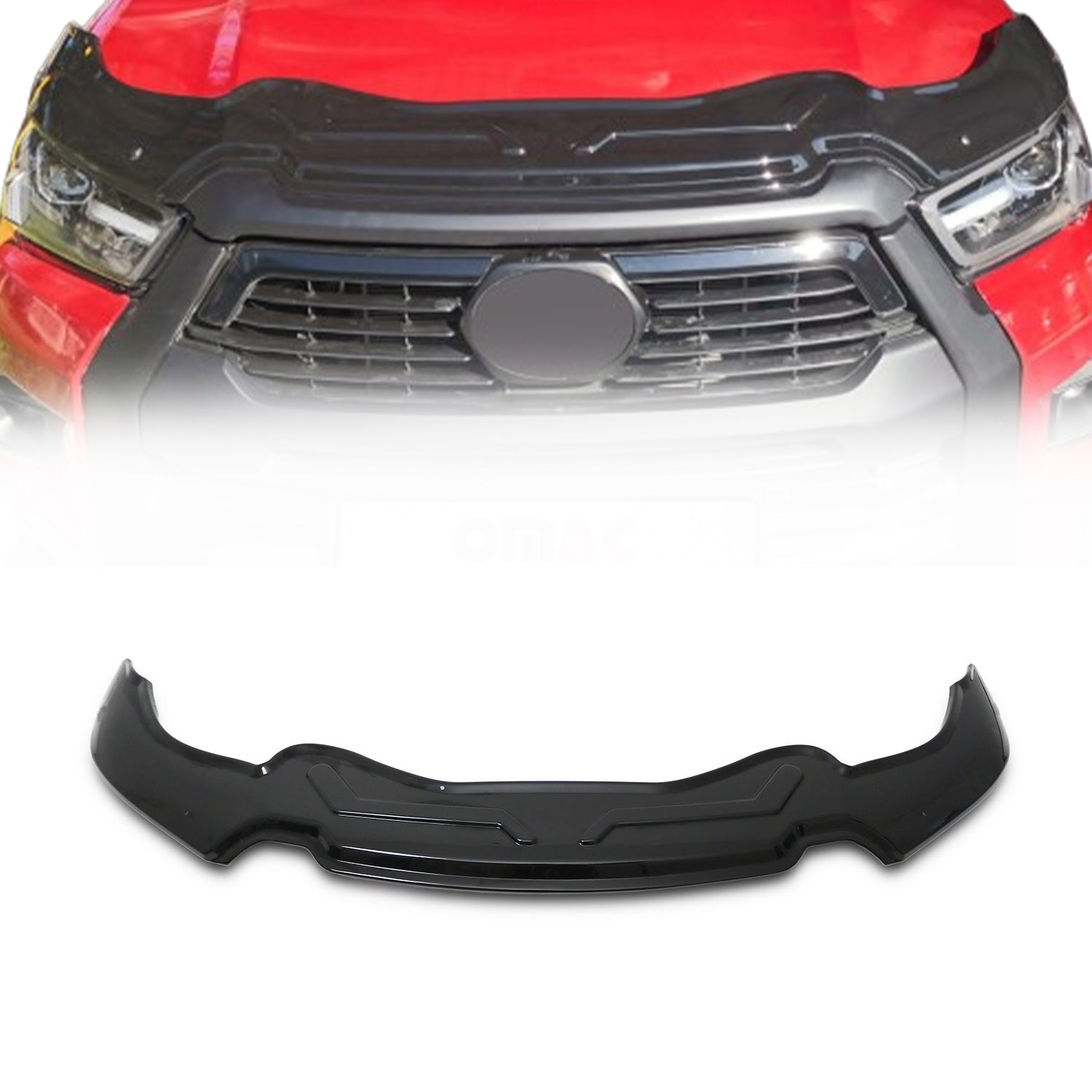 Deflecteurs d'air capot de voiture pour Ssangyong Korando Sport 12-19 Acrylique