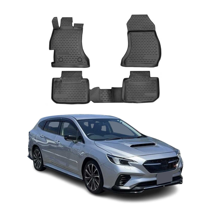 Tapis de Sol pour Subaru Levorg 2014-2023 Caoutchouc TPE Noir