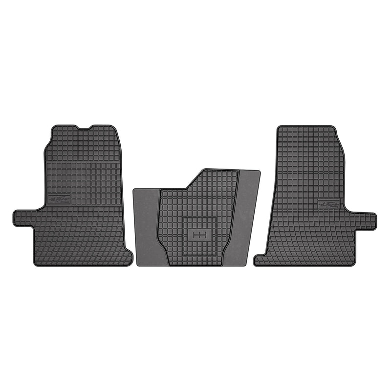 Tapis de Sol pour Ford Transit 2000-2013 Caoutchouc Noir