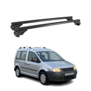 Barres de toit Transversales pour VW Caddy 2004-2015 Aluminium Noir