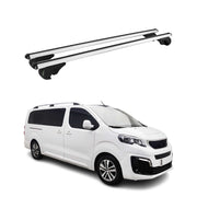 Barres de toit Transversales pour Peugeot Expert / Traveller 2016-2026 TÜV Gris