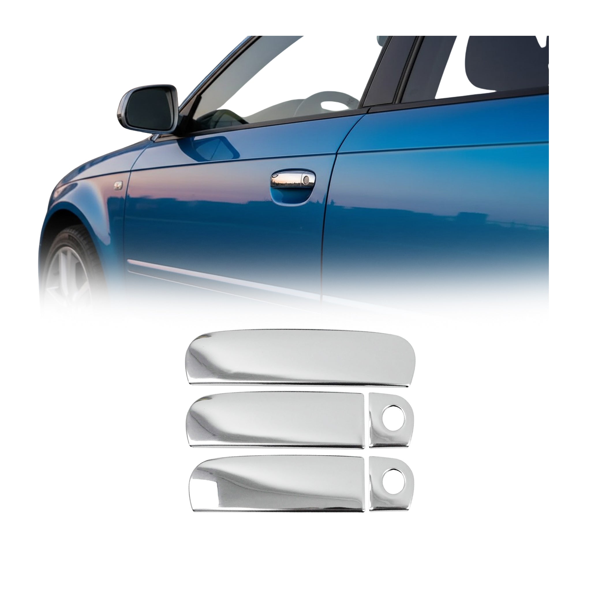 Arrière coffre couvercle moulure pour Audi A4 1994-2001 Acier inox Chromé