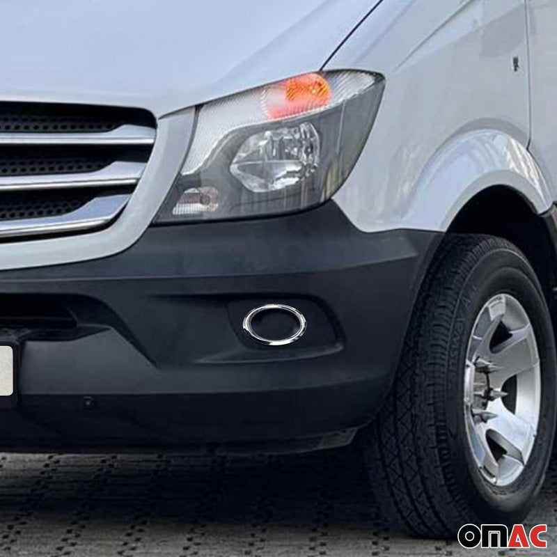 Cadres de Feu Antibrouillard Mercedes-Benz Sprinter W906 2013-2018 Inox Chromé